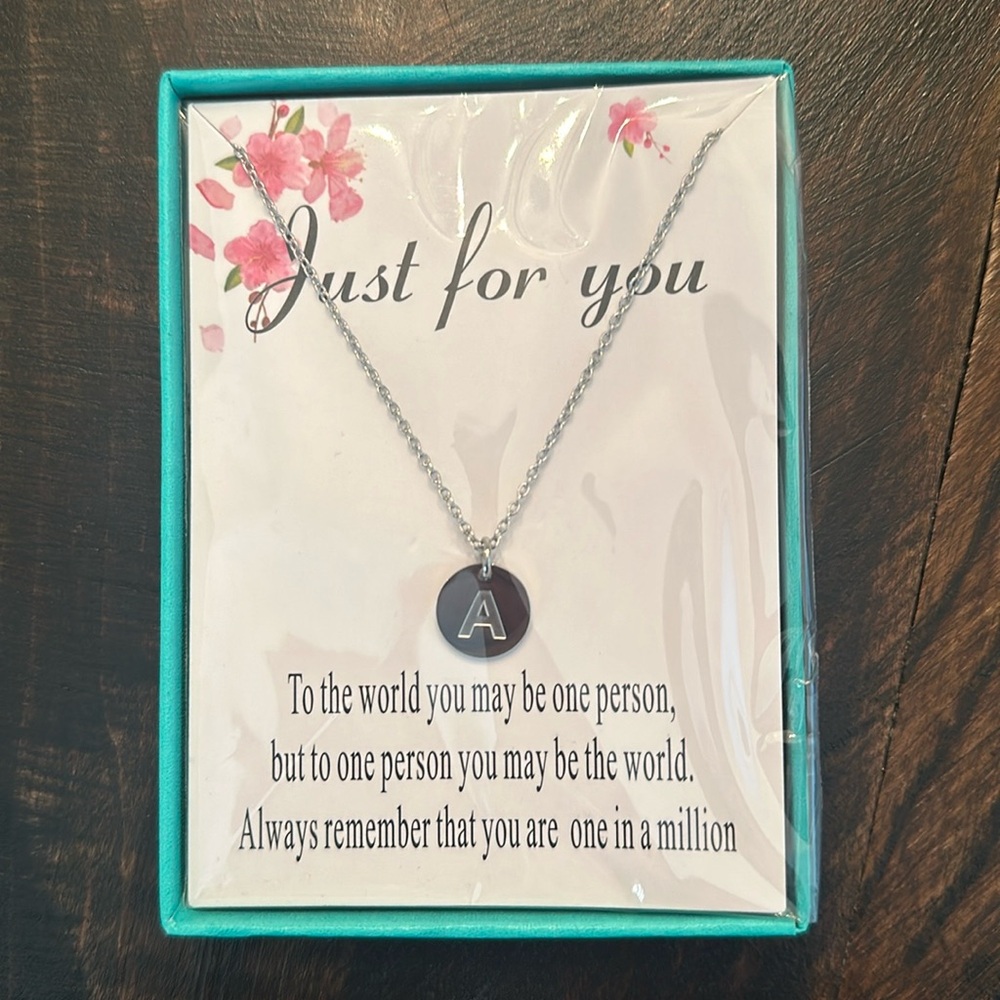 NWT - Sannyra Initial Necklace (A)